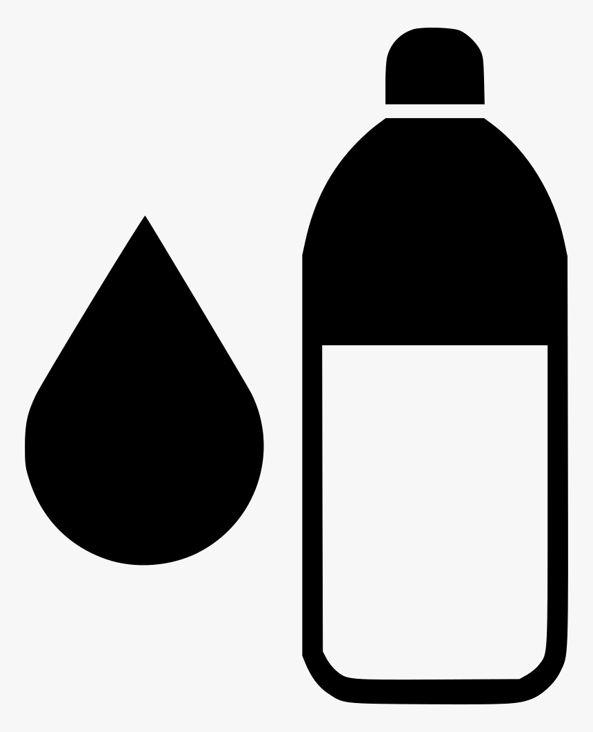 Clip Art,bottle,plastic Bottle,black And White,water, HD Png Download, Free Download