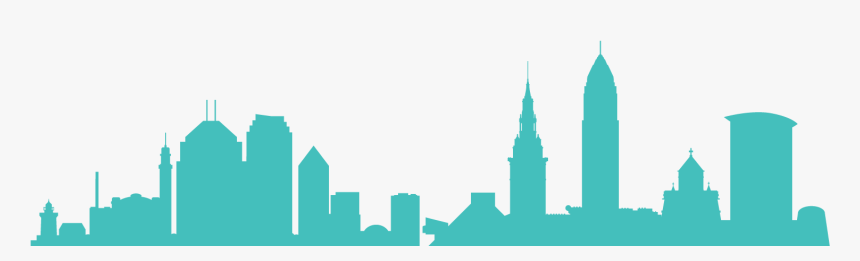 Cleveland Skyline Color 01 - Silueta De Cleveland, HD Png Download, Free Download