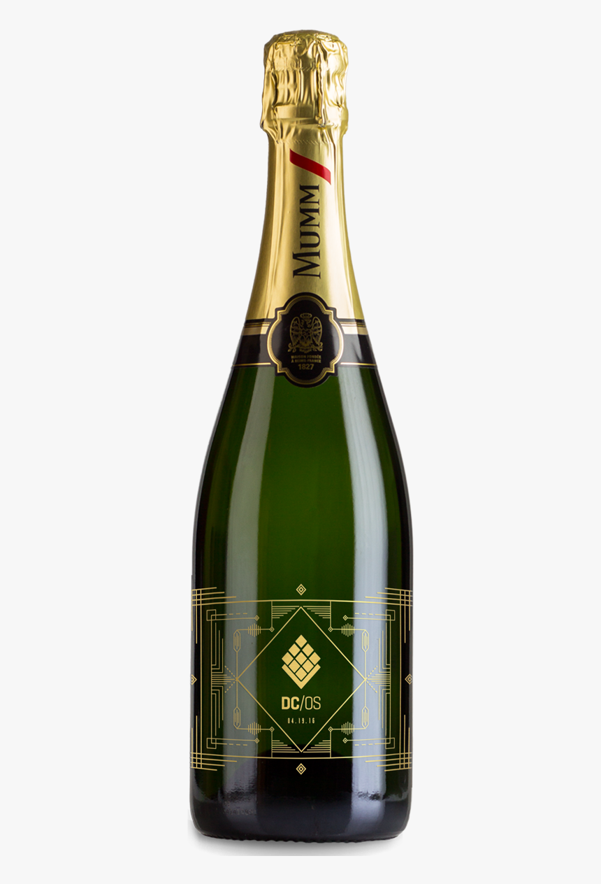 Champagne Etched Business Gift - Wine Bottle Champagne, HD Png Download, Free Download