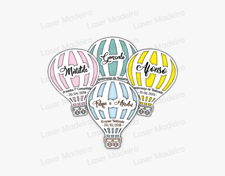 Transparent Molduras Batizado Png - Hot Air Balloon, Png Download, Free Download