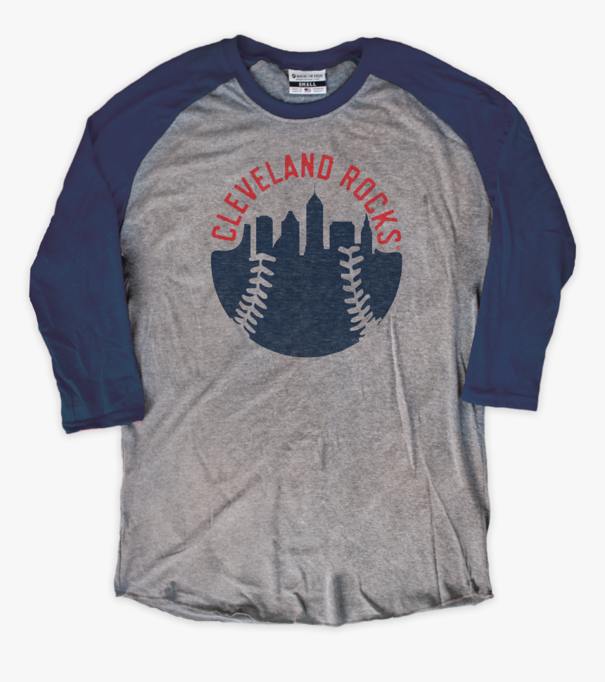Cleveland Rocks Raglan Long Sleeve Shirt - Long-sleeved T-shirt, HD Png Download, Free Download