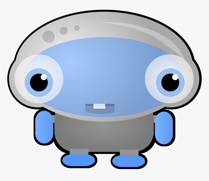 Strange Blue Robot Creature Clip Arts - Musique Avec Extraterrestre Bleu, HD Png Download, Free Download