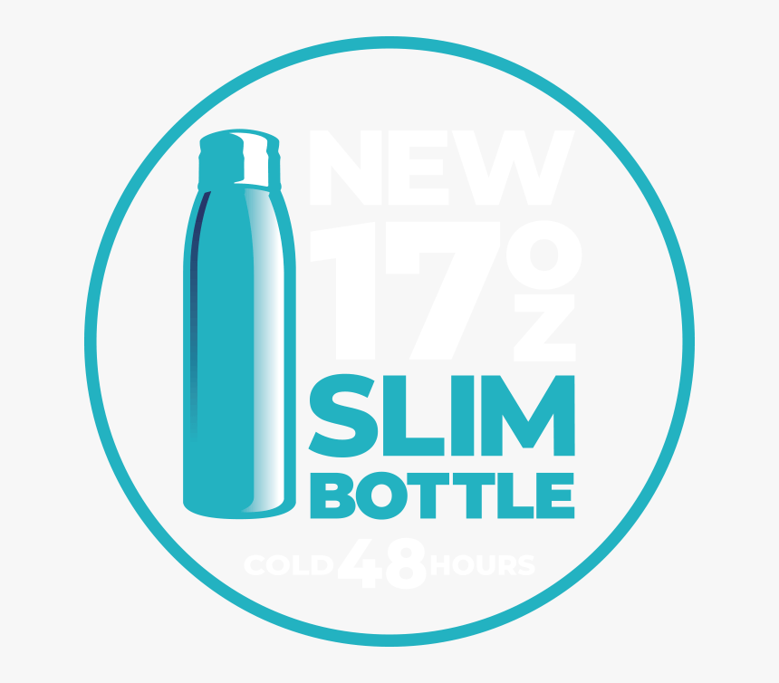 New 17oz Slim Bottle - Water Bottle, HD Png Download, Free Download