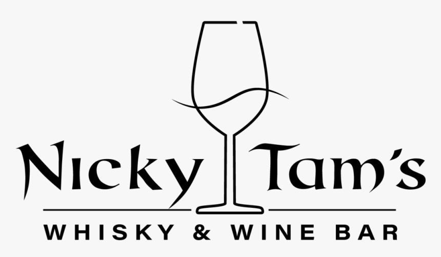 Nickytamslogo Black - Wine Glass, HD Png Download, Free Download