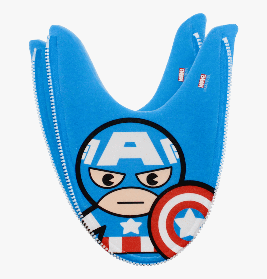 Captain America Kuwaii Mix N Match Zlipperz Set"
 Class= - Cute Cartoon Captain America, HD Png Download, Free Download