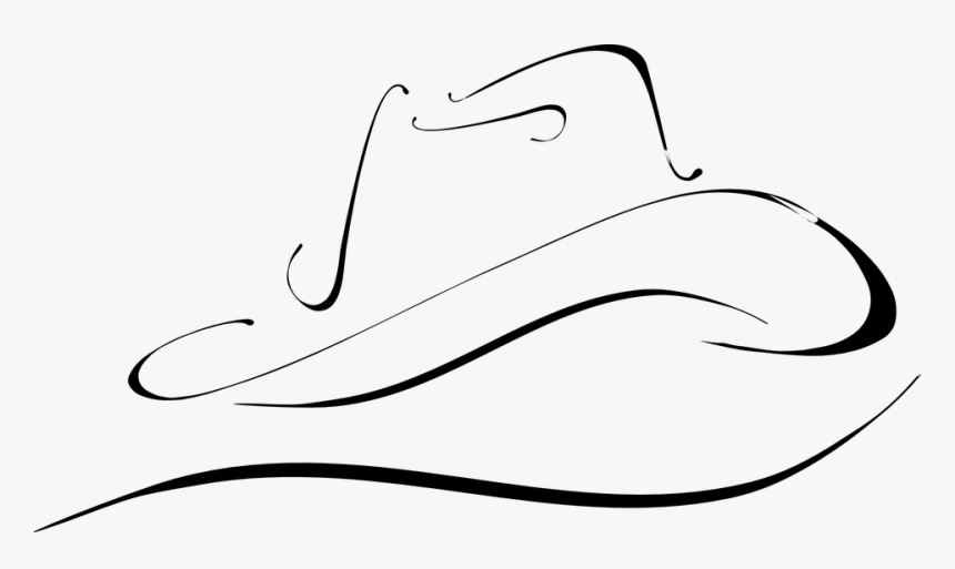 Cowboy Hat Black And White Huge Freebie Download - Dibujos Simbolos Vaqueros, HD Png Download, Free Download