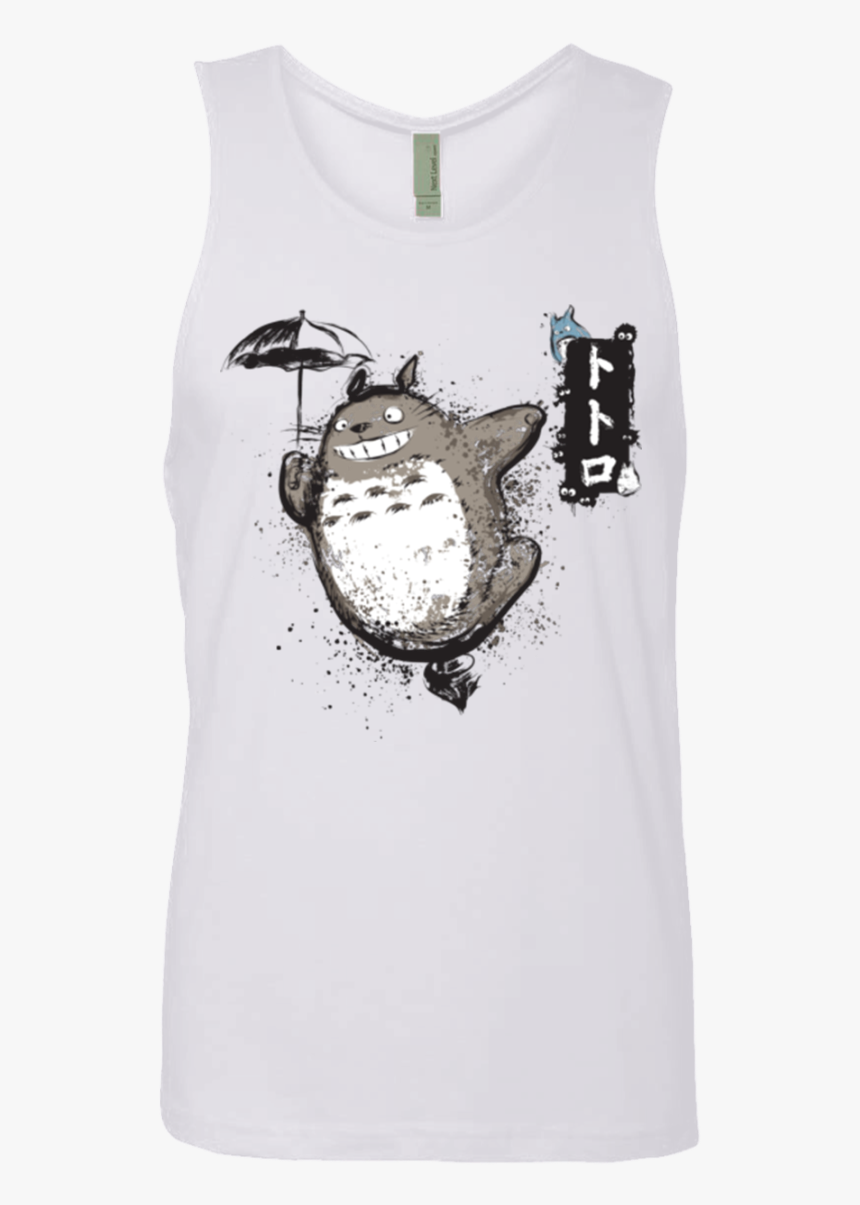 Flying With My Neighbor Men"s Premium Tank Top - Totoro Flying, HD Png Download, Free Download