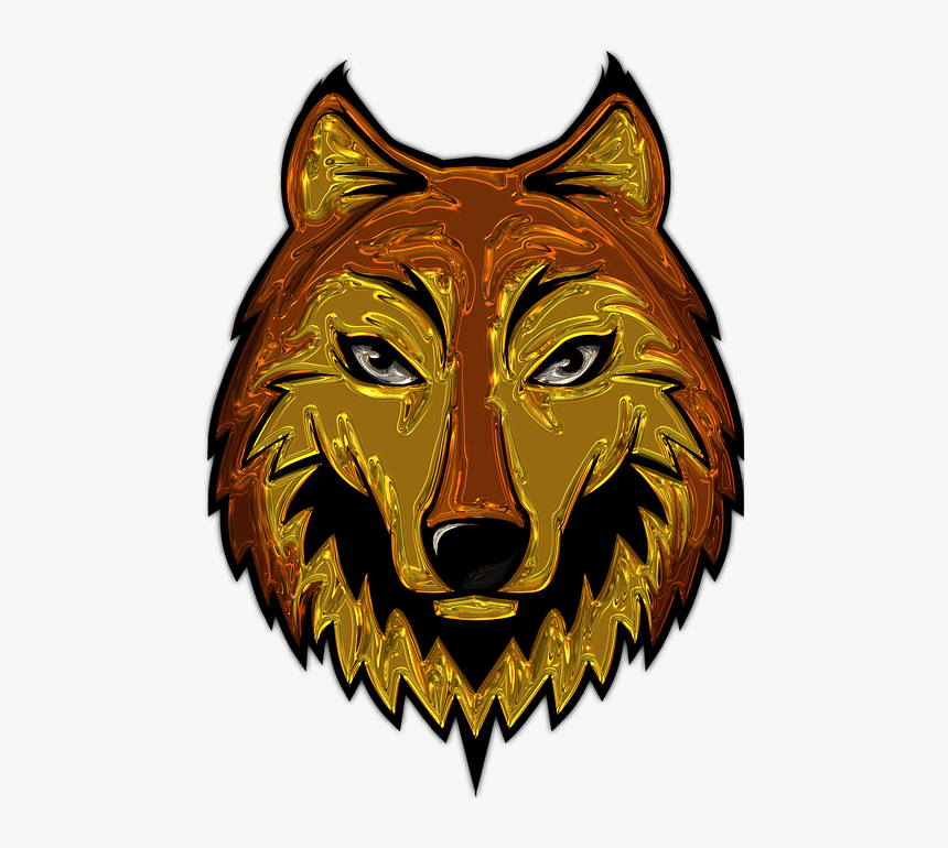 Fox, Metallizer, Art, Glass, Factory - Simple Wolf Head Easy Drawing, HD Png Download, Free Download