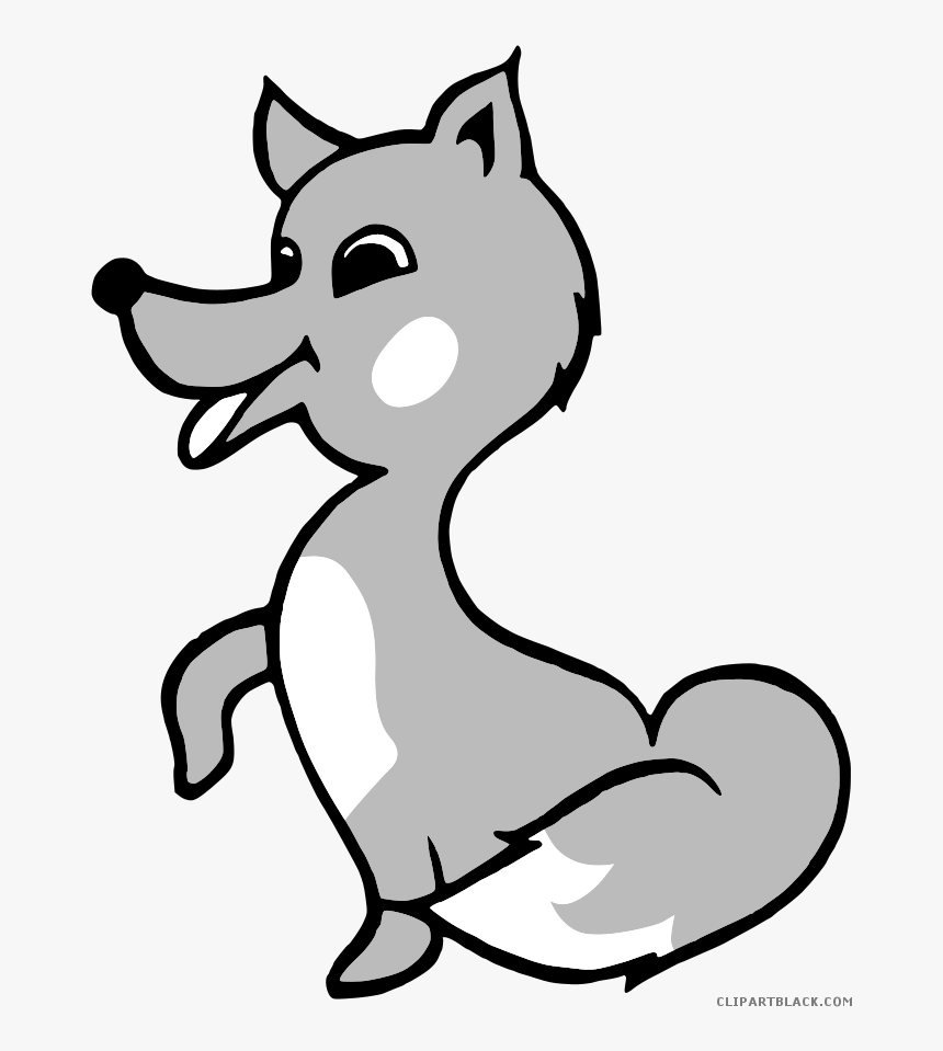 Grayscale Fox Animal Free Black White Clipart Images - Animals Clipart Transparent, HD Png Download, Free Download