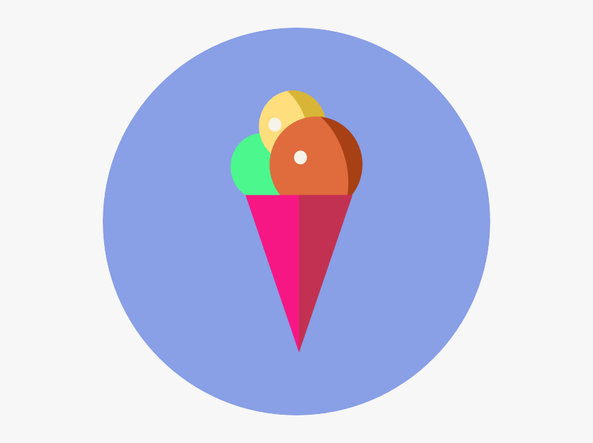 Ice Cream Circle Icon, HD Png Download, Free Download