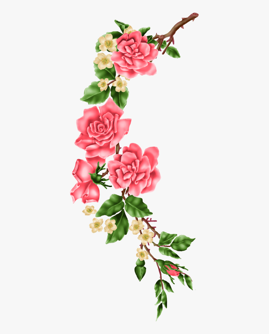Image Du Blog Zezete2 - Floral Roses Decor Png, Transparent Png, Free Download