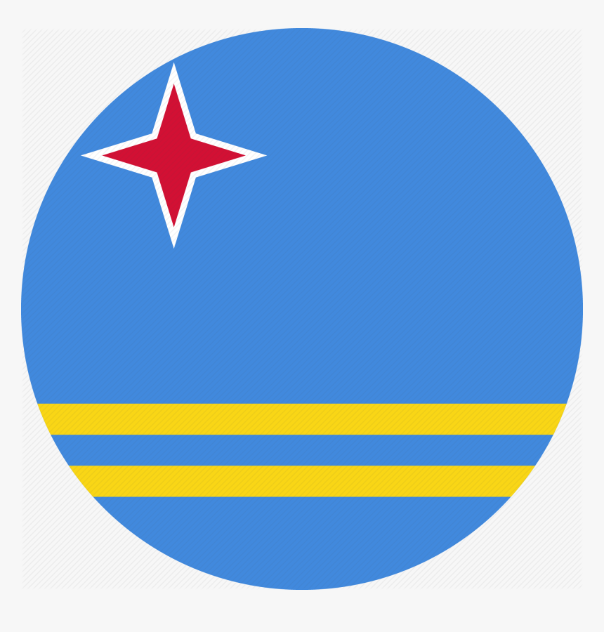 "rounded Flat Country Flag Collection - Aruba Flag Png, Transparent Png, Free Download