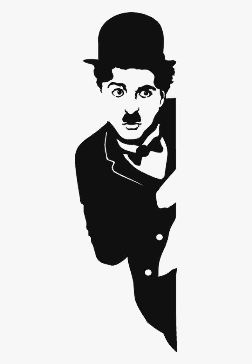 Charlie Chaplin Black And White Art, HD Png Download, Free Download