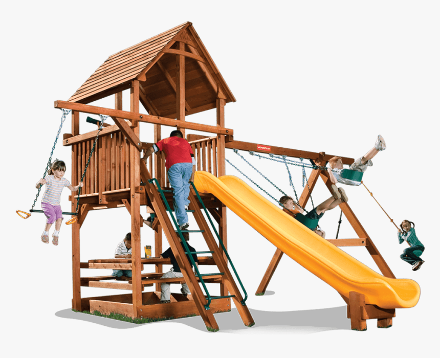 Playground Clipart Swing Set - Woodplay Swing Sets, HD Png Download, Free Download