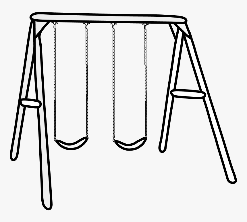 Swing Set Drawing Sketch Coloring Page
