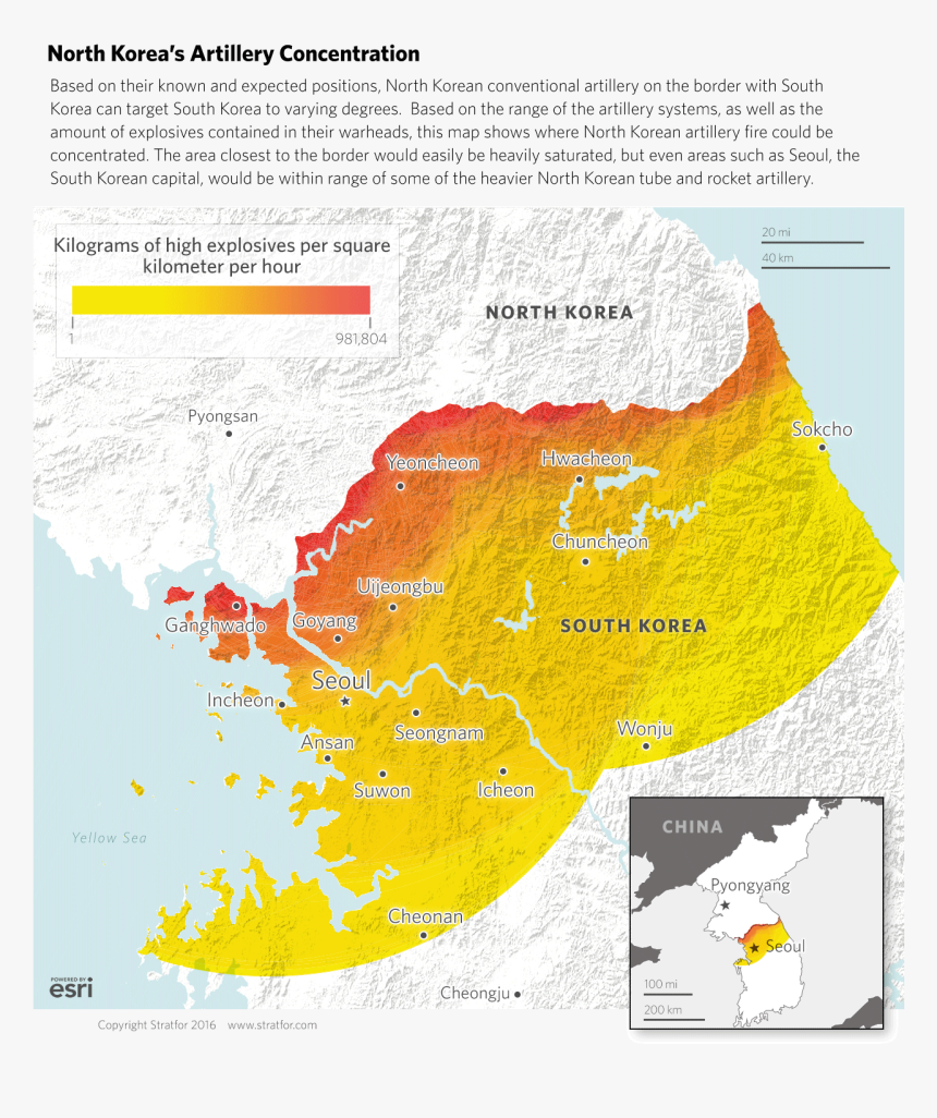 That"s Per Hour - North Korea Border Artillery, HD Png Download, Free Download