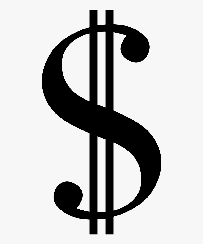 Dollar Sign Serif - Black Dollar Sign Clipart, HD Png Download, Free Download