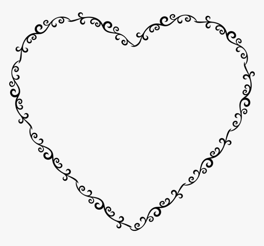 Transparent Cliparts Ostern Gratis - Decorative Heart Frame Png, Png Download, Free Download