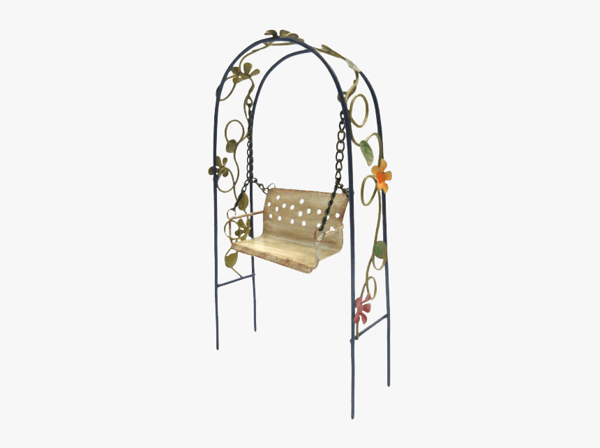 Fairy Garden Swing Set - Small Metal Garden Swing, HD Png Download, Free Download