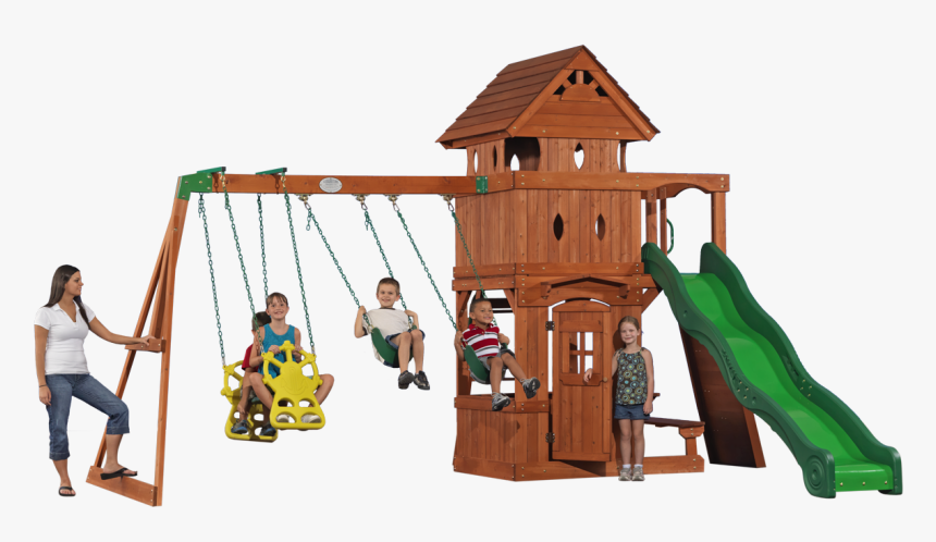Backyard Leisure Swing Sets - Playhouse, HD Png Download, Free Download