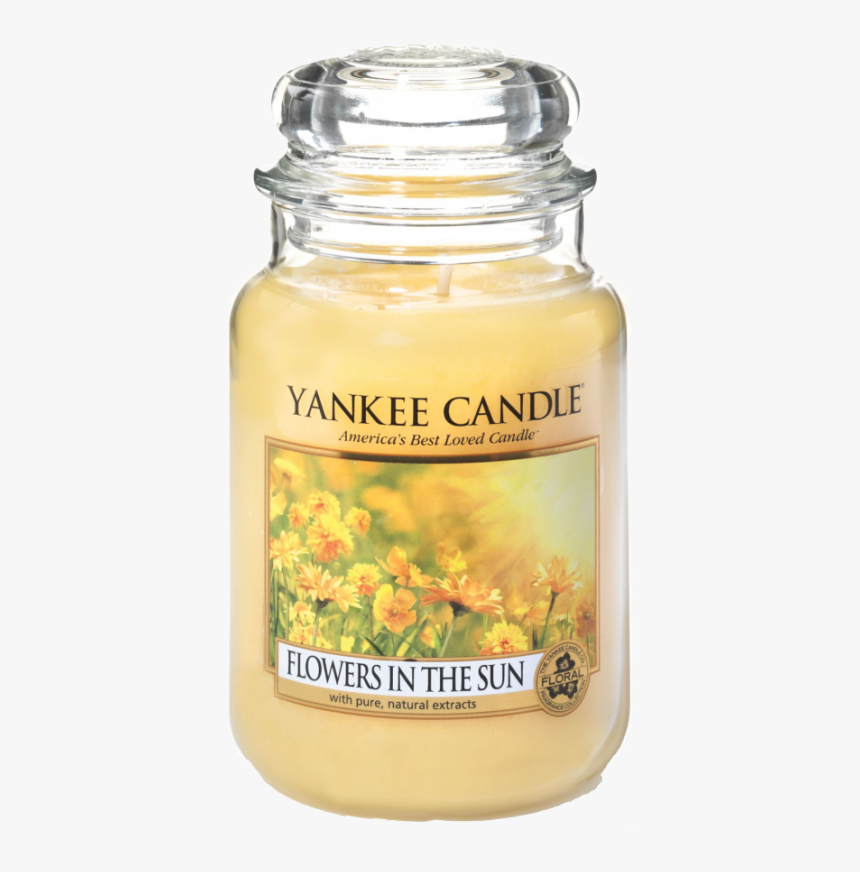Yankee Candle Classic Large Jar Flowers In The Sun - Transparent Yankee Candle Png, Png Download, Free Download