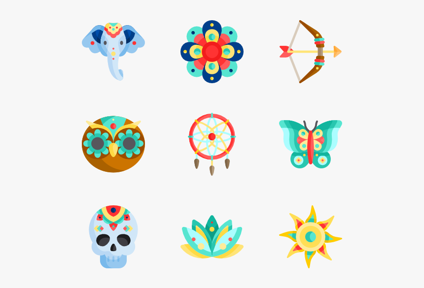 Boho Icons Png, Transparent Png, Free Download