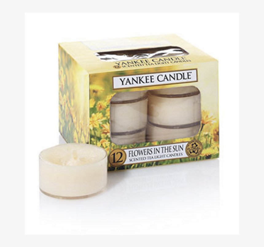 Yankee Candle Classic Tea Lights Flowers In The Sun - Candle, HD Png Download, Free Download