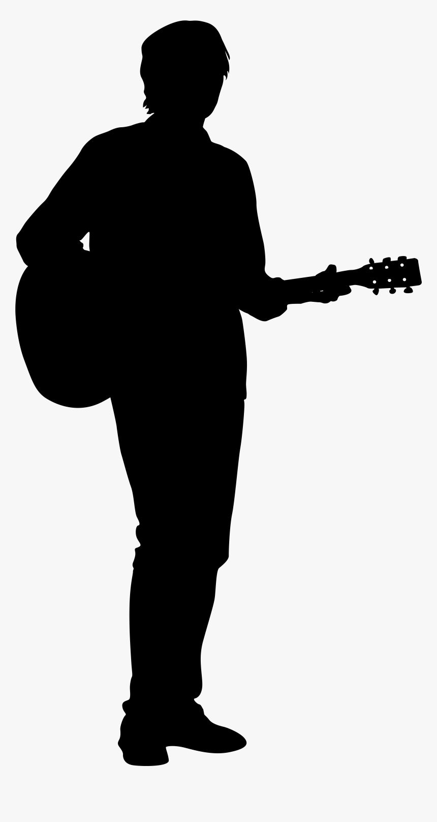 Transparent Guitar Png Clipart - Playing Guitar Silhouette Png, Png Download, Free Download