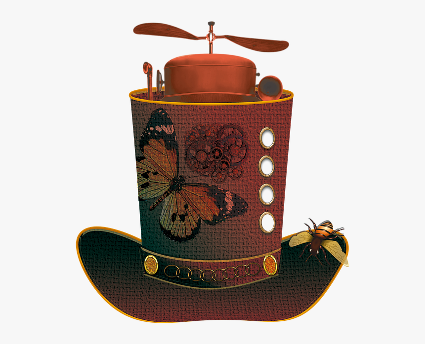 Steampunk, Hat, Vintage, Old - Cylinder, HD Png Download, Free Download