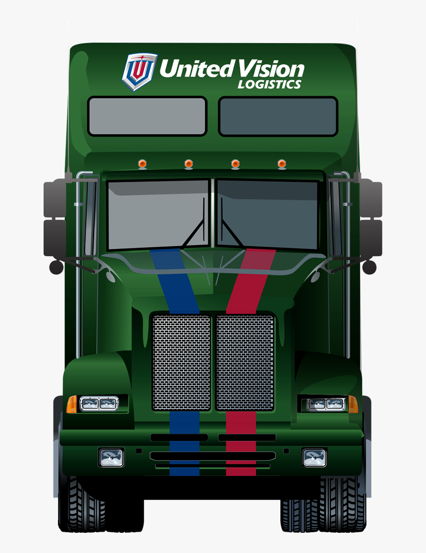 Uvl Truck Mock-up Front View Green - Model Car, HD Png Download, Free Download