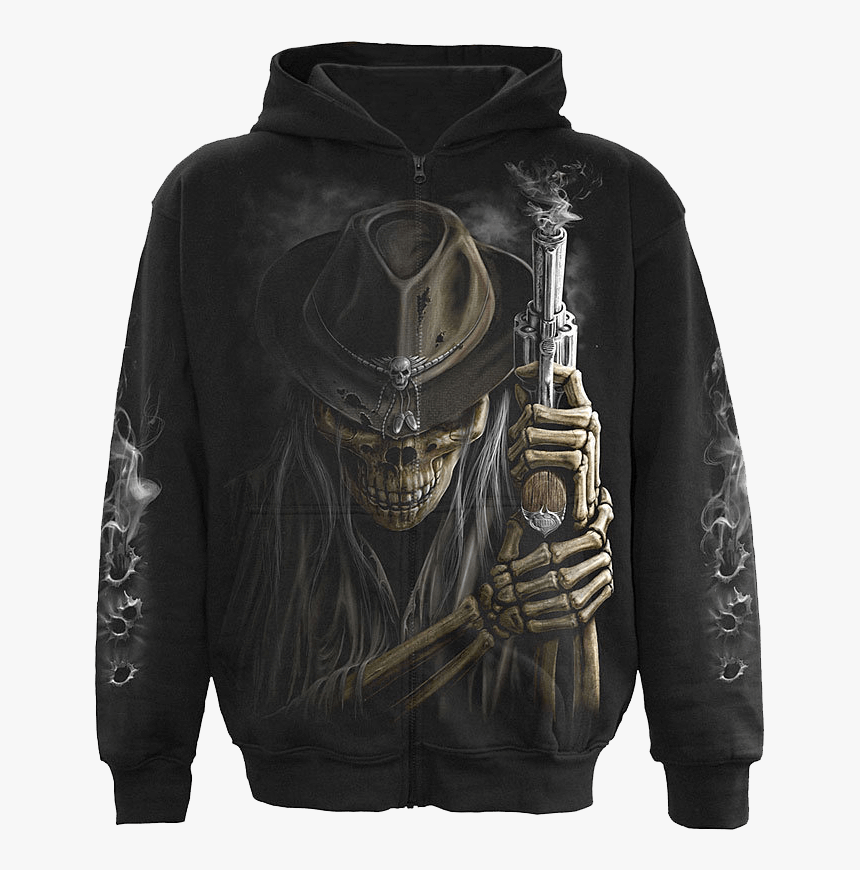 Smoking Gun Zip Up Hoodie - If You Piss Me Off I Hope You Can Run, HD Png Download, Free Download