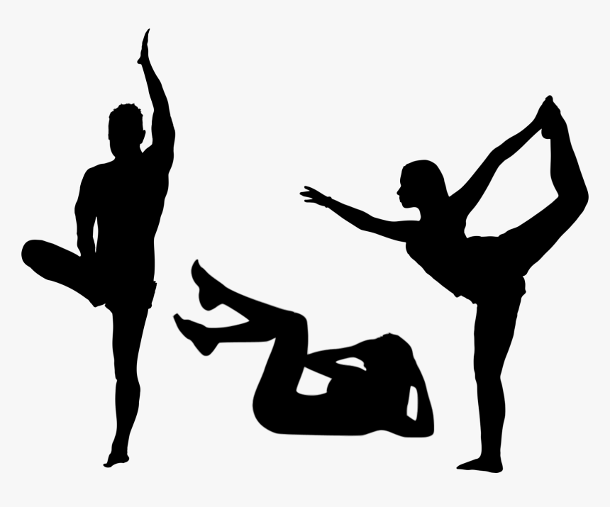 Yoga Poses Silhouette Png, Transparent Png, Free Download
