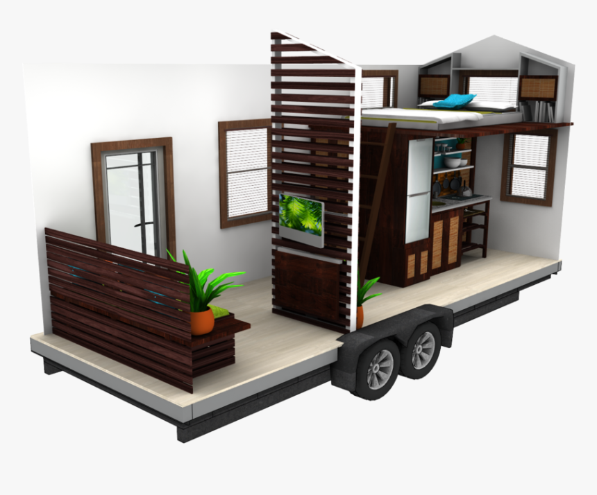 Inside Back Left 03 - Sims 4 Tiny House Ideas, HD Png Download, Free Download