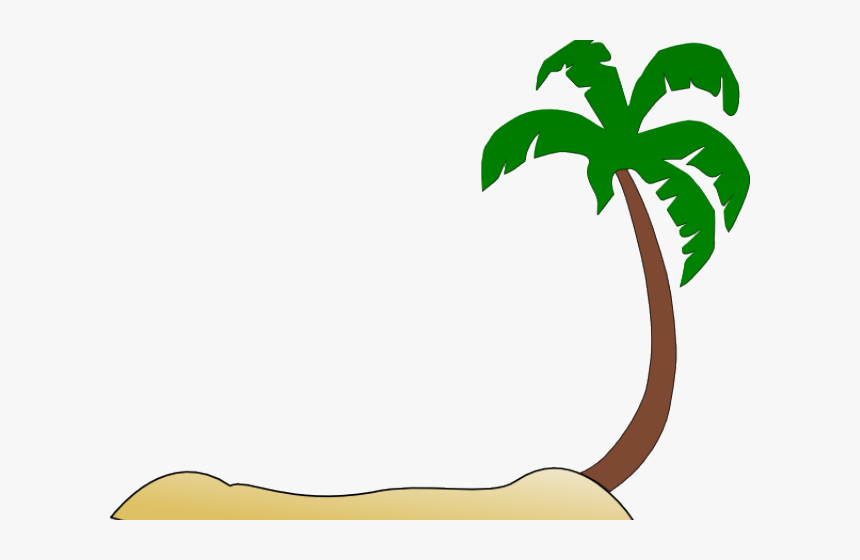 Sunset Clipart - Palm Tree Beach Silhouette, HD Png Download, Free Download