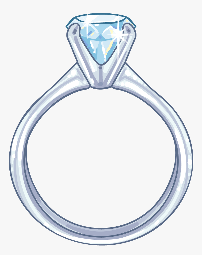 Wedding Ring Drawing Png Clipart , Png Download - Diamond Ring Drawing, Transparent Png, Free Download