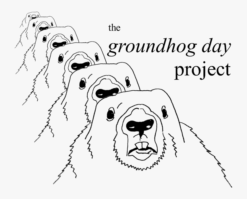 The Groundhog Day Project - Line Art, HD Png Download, Free Download
