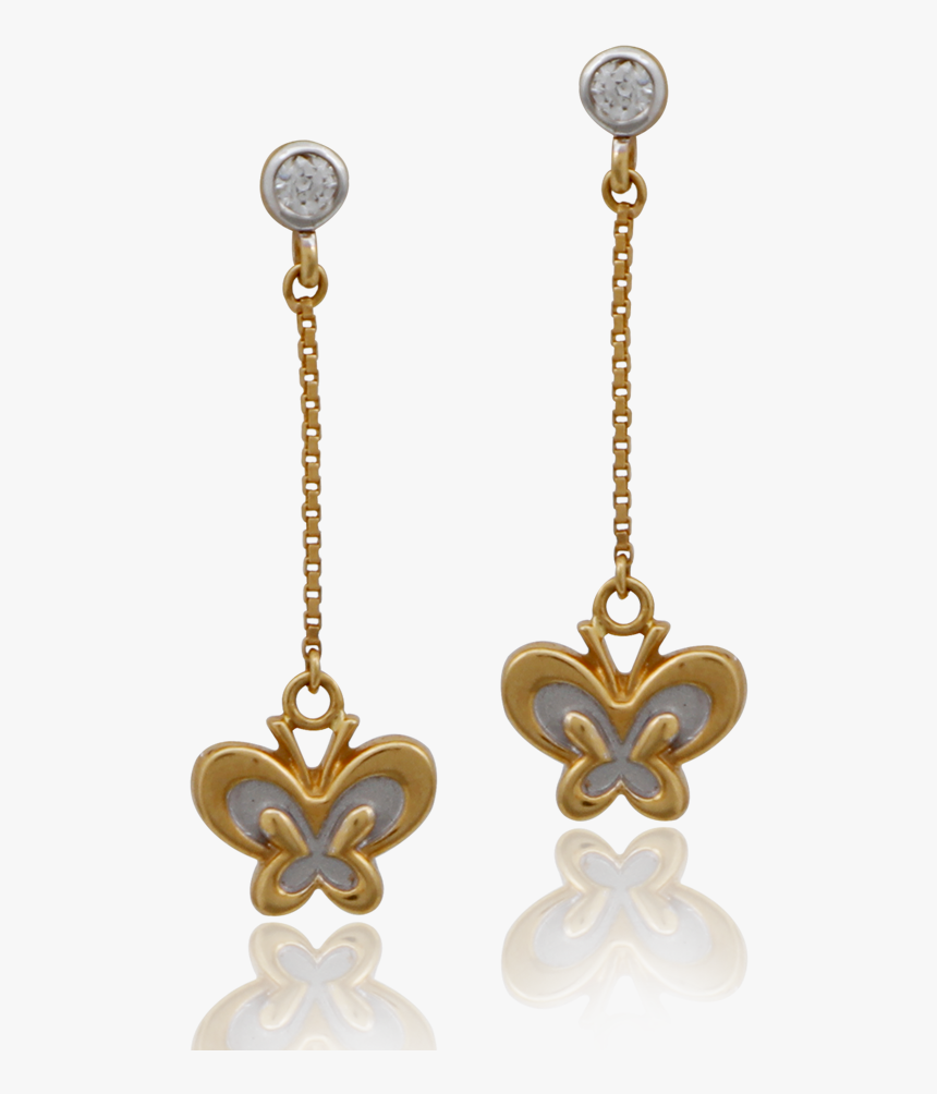 Butterfly Delight Gold Earring - Earrings, HD Png Download, Free Download