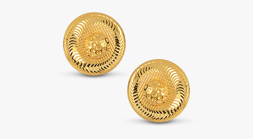 Traditional Gold Stud Earrings, HD Png Download, Free Download