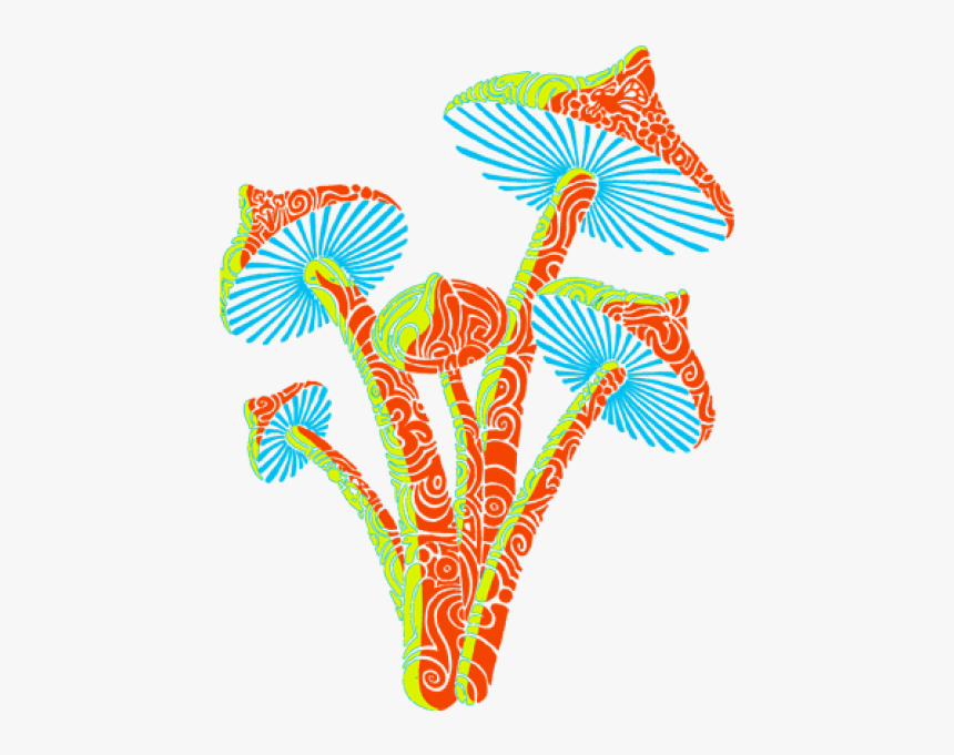 Shrooms Tribal 15x12cm - Transparent Shrooms, HD Png Download, Free Download