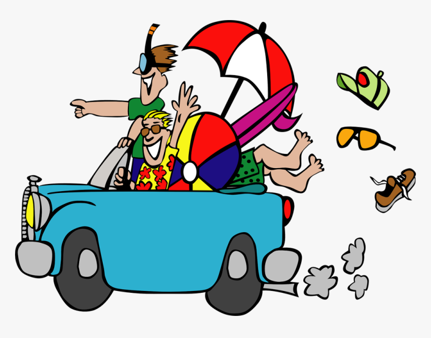 Excited, Trip, Summer, Vacation, Road Trip, Packed, - Vacation Clip Art Png, Transparent Png, Free Download