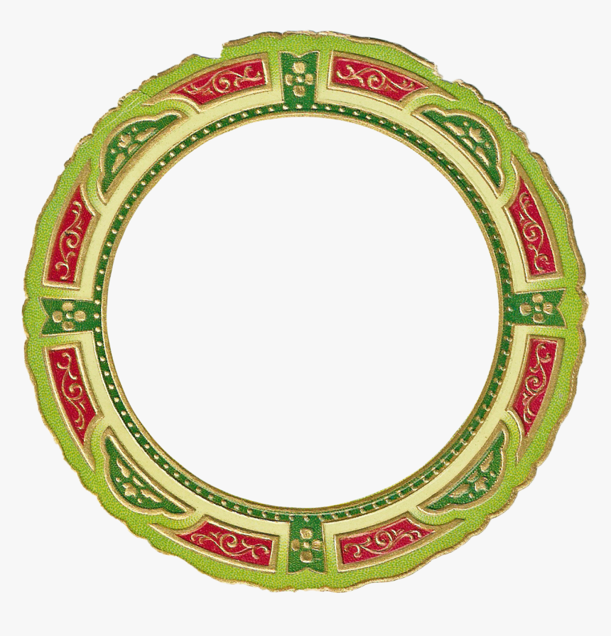 Christmas Picture Frame Clip - Christmas Light Circle Png, Transparent Png, Free Download