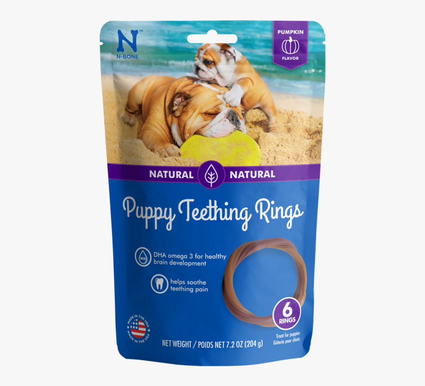 N Bone Puppy Teething Rings Pumpkin Flavor Dog Treats"

 - N Bone Puppy Teething Ring, HD Png Download, Free Download