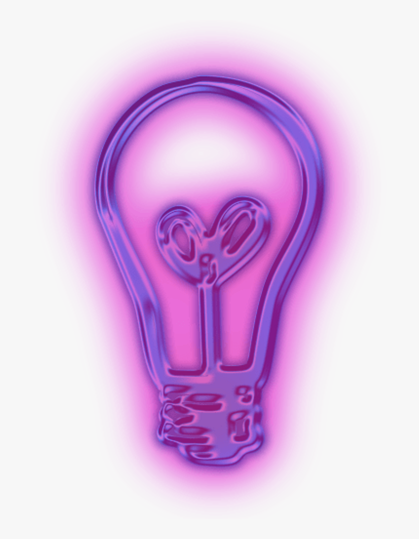 Flouresente Foco Led Tumblr Neon Purple Morado Lila - Transparent Neon Lights Png, Png Download, Free Download