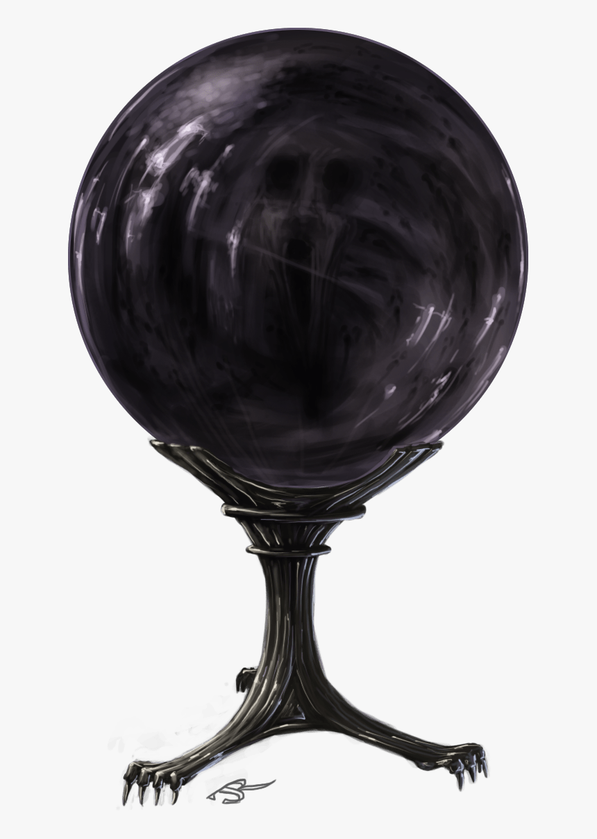 Fantasy Illustration Of A Necromancer"s Orb Of Trapped - Necromancer Orb, HD Png Download, Free Download