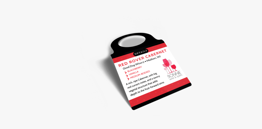 Wine Details Bottle Tag Template Preview - Label, HD Png Download, Free Download