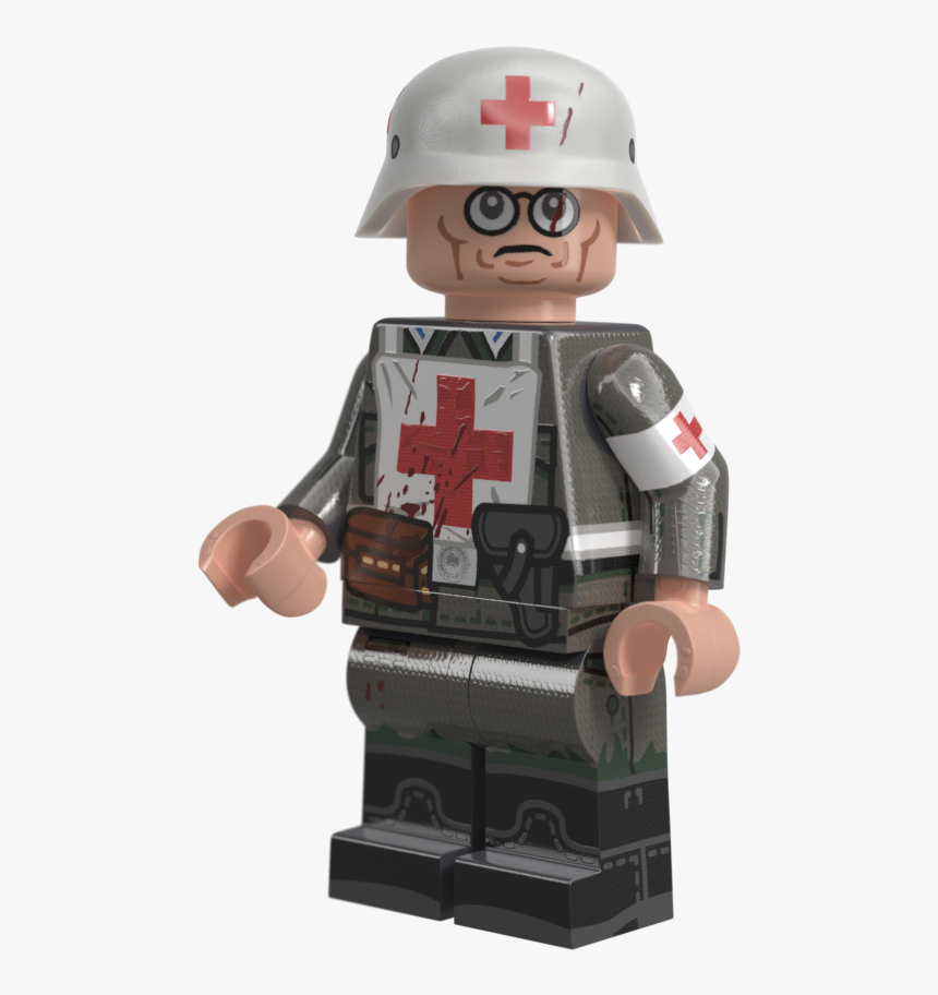 Transparent Ww2 Helmet Png - Lego Ww2 German Medic, Png Download, Free Download