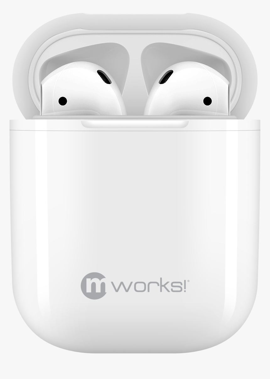 Mworks Mcase Wireless Charging Case For Airpods White - Airpods Case With Black Background, HD Png Download, Free Download