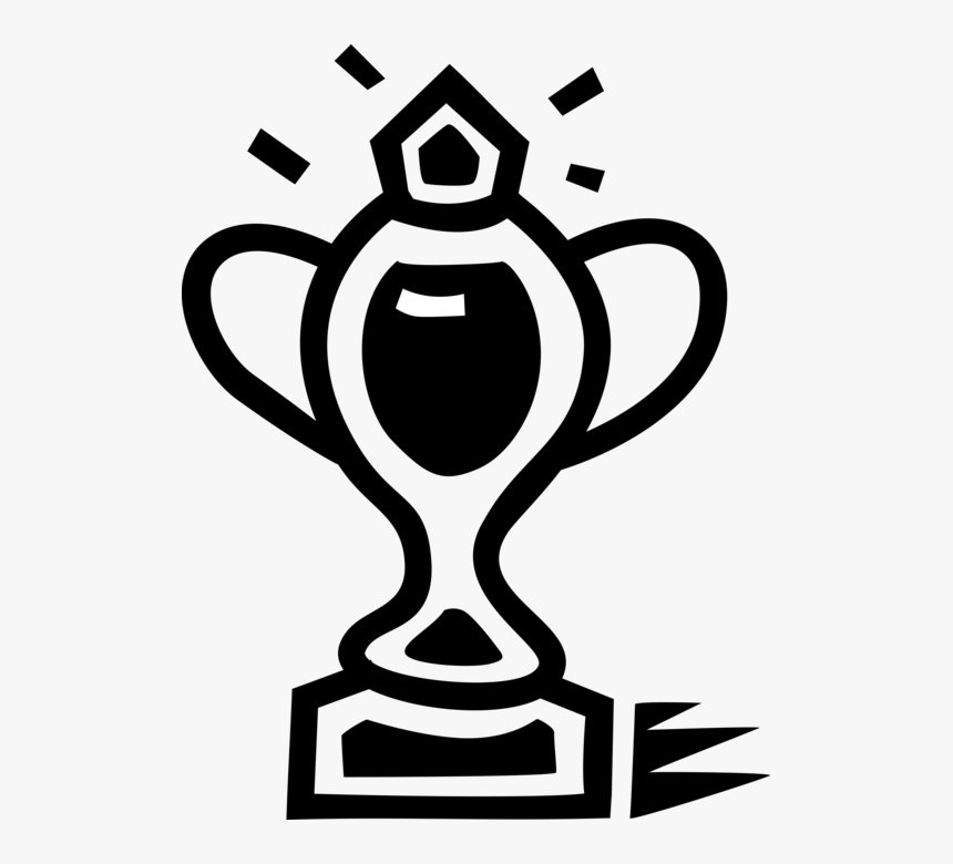 Vector Illustration Of Winner"s Trophy Cup Prize Award - Emblem, HD Png Download, Free Download