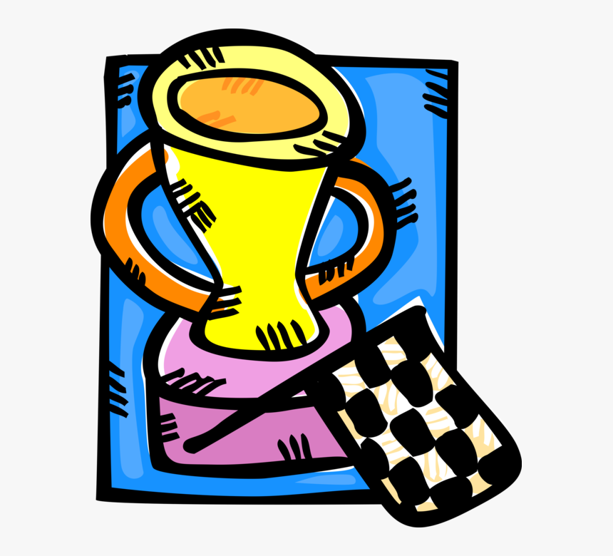 Vector Illustration Of Auto Racing Winner"s Trophy, HD Png Download, Free Download