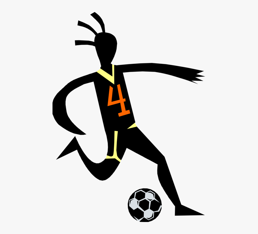 Vector Illustration Of Sport Of Soccer Football Player - Soccer Clip Art, HD Png Download, Free Download